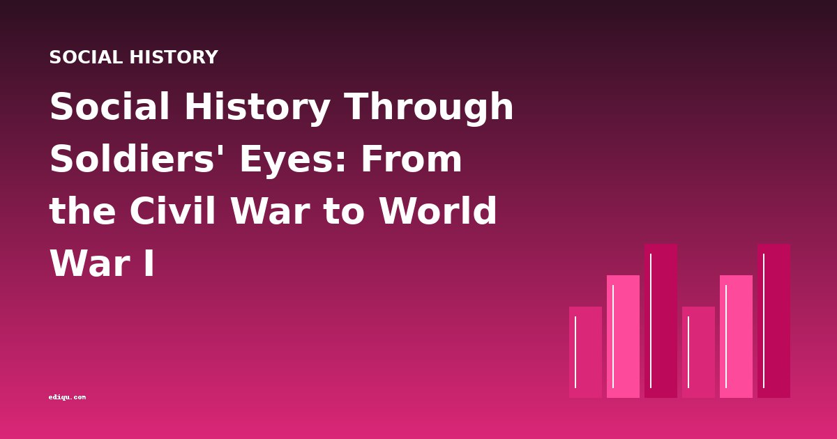 Social History Through Soldiers' Eyes: From the Civil War to World War I