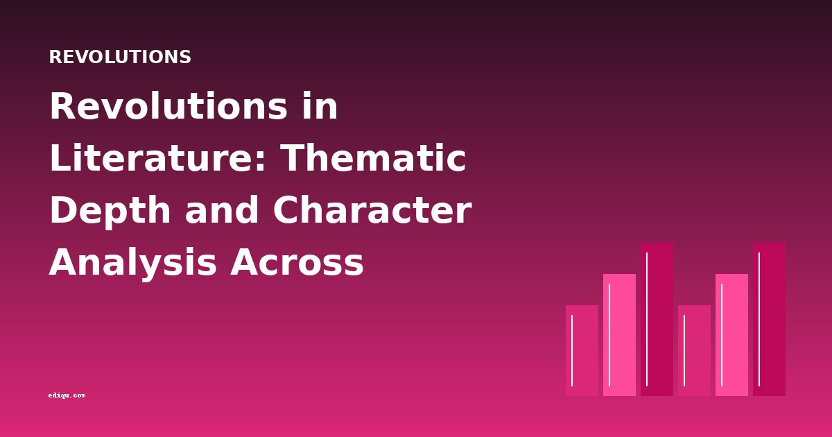 Revolutions in Literature: Thematic Depth and Character Analysis Across American, French, and German Upheavals
