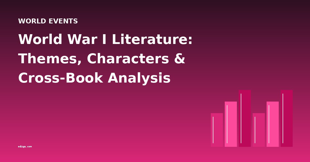 World War I Literature: Themes, Characters & Cross-Book Analysis