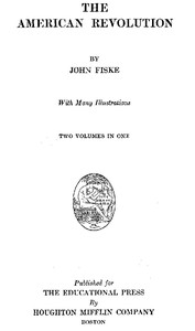 Cover of The American Revolution — Reading Notes