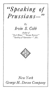 Cover of "Speaking of Prussians--" — Reading Notes