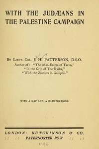 Cover of With the Judæans in the Palestine Campaign — Reading Companion
