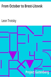 Cover of From October to Brest-Litovsk — Context and Discussion