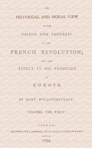 Cover of An historical and moral view of ...