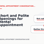Short and Polite Openings for Dental Appointment Conversation English