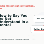 How to Say You Do Not Understand in a Dental Appointment Conversation